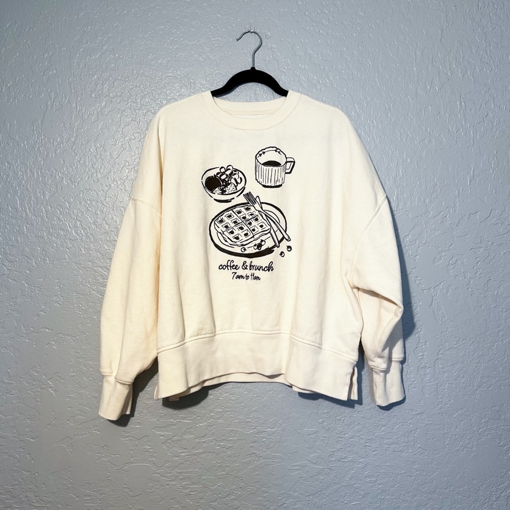 Abercrombie & Fitch The A+F Lounge Collection Oversized Sweatshirt Size L/XL